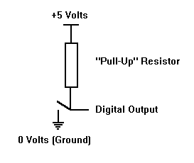 Switch with pull-up resistor